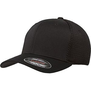 The Hat Pros Slim Fit Cap voor heren, ultravezelmesh, zwart, S-M, zwart.