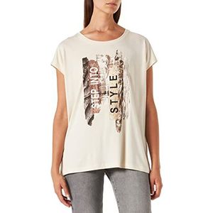 cartoon dames t-shirt, natuur/bruin