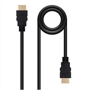 Nano Cable 10.15.3600 High Speed HDMI-kabel v2.0 (4K, 60Hz, 18Gbps, stekker op stekker, type A/M-A/M, zwart, 0,5 m)