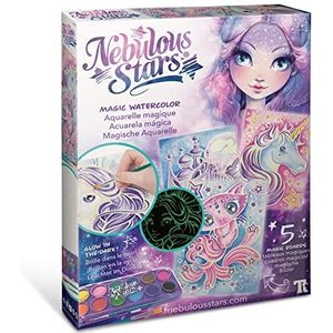 Nebulia Nebulous Stars Creatieve magische aquarelset – knutselset voor kinderen – werkplaats vrije tijd tekenen aquarel voor meisjes vanaf 7 jaar – 5 schilderschilderijen magic watercolor