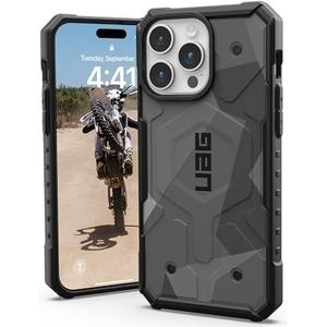 URBAN ARMOR GEAR Pathfinder Hoesje compatibel met Apple iPhone 15 Pro Max Case [draadloos opladen/compatibel magnetisch opladen, bescherming volgens militaire normen] Geo Camo