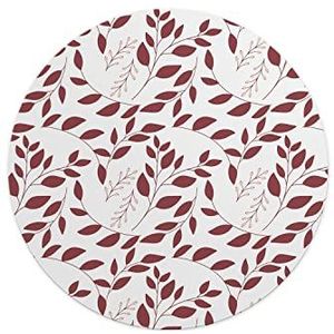 Questo Casa, Ronde muismat met antislip onderkant voor kantoor en thuis, diameter 22 cm