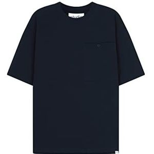 Seidensticker Studio T-Shirt Col Rond Oversized Unisexe Adulte, bleu foncé, M