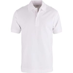 Seidensticker Poloshirt voor heren, professioneel piqué, klassiek poloshirt, regular fit, korte mouwen, 100% katoen, Wit
