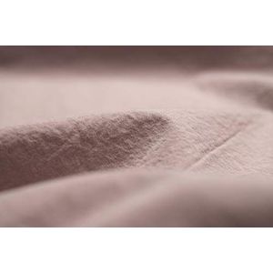 L1NK STUDIO Dekbedovertrek voor bed van 200 cm, Lisa (290 x 260 cm), 100% katoen (percale 200 draaddichtheid), smokey pink