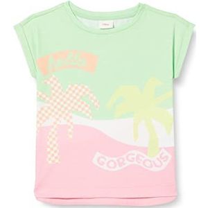 s.Oliver T-shirt pour fille avec imprimé intégral, Vert | Multicolore 73D0, 116-122