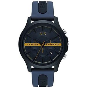 Armani Exchange - Chronograaf voor heren, blauw nylon horloge, AX2441, blauw, riem, Blauw, riem