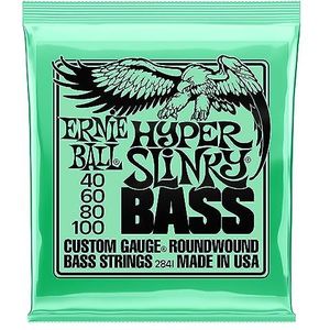 Ernie Ball Hyper Slinky Bass Nickel Wound Electric Bass Strings 40 - 100 gauge