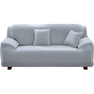 Teynewer 1 x bankovertrek, stretch bankovertrek, elastische stof, bankovertrek, minimalistische stijl, universele hoes, stoelhoes voor meubels (2-zits, lichtgrijs)