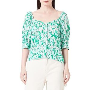 VERO MODA Vmmenny T-shirt 2/4 Wvn Ga Blouse Dames, Limpet Shell/Aop: met