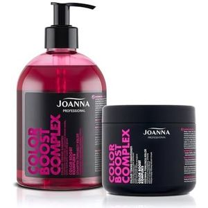 JOANNA Color Boost Professional Complex - Shampoo en conditioner voor vrouwen - Kleurverbetering - Neutralisatie van ongewenste gele tinten - Roze/grijs en warm roze