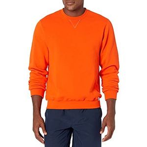 Russell Athletic Dri-Power fleece sweatshirt voor heren, gebrande oranje, XL, Verbrand Oranje