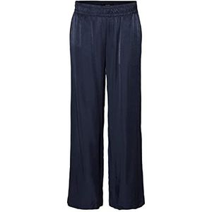 Vero Moda Vmsadiatika Mr Wide Pant Pantalon pour femme, bleu marine, 32W / 32L