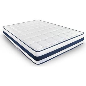 HOGAR24 ES MultiCare Class Matras van traagschuim, anti-mijtbehandeling, progressief aanpassingsvermogen, omkeerbaar, winter/zomer, afmetingen: 150 x 190 cm