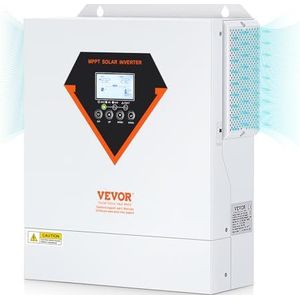 VEVOR Hybride omvormer, 3500 W, zonne-omvormer, hybride, off-grid oplader, pure sinusgolf, 230 V, AC met geïntegreerde zonne-laadregelaar MPPT 60 A, hybride opladen, nut, zonne-energie