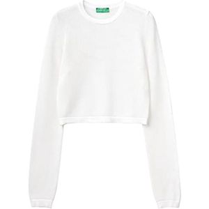 United Colors of Benetton Pull Femme, Blanc 701, XS