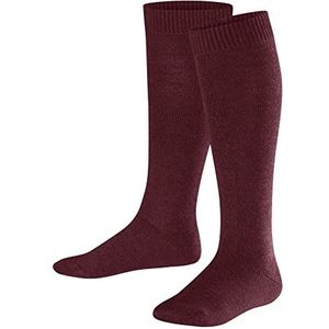FALKE Unisex kinderen Comfort Wool lange sokken ademend klimaatregulerend geurremmend dikke wol warm duurzaam binnenzijde zacht op de huid 1 paar, Rood (Ruby 8830)