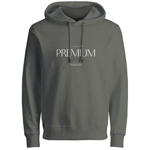 JACK & JONES Jprblaharold Fst Sweatshirt met capuchon voor heren, Agave Green