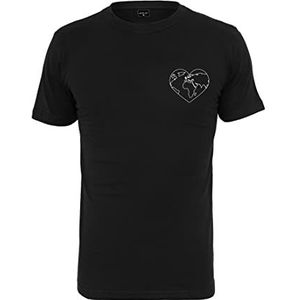 Mister Tee t-shirt dames world love, zwart.