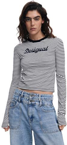 Desigual Ts_Wisconsin T-shirt voor dames, zwart., M