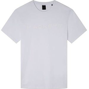 Hackett London Essential Tee T-shirt voor heren, wit, maat L, Wit.