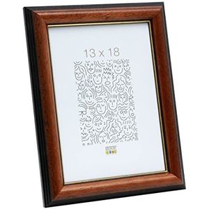Deknudt Frames S222H3 Basic fotolijst, hout, 13 x 18 cm, bruin