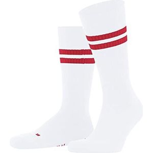 FALKE Dynamic uniseks sokken voor volwassenen, katoen, wit, blauw, grijs, versterkt, dik, geribbeld, retro strepenpatroon, 1 paar, Beige (Cream 2080)