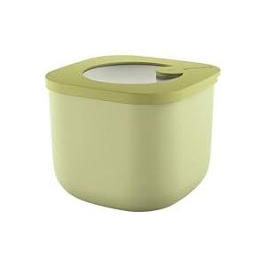 Guzzini - Kitchen Active Design, STORE&MORE BIO, luchtdichte container voor koelkast/vriezer/magnetron (S) - avocadogroen, 12,2 x 12,2 x h9,8 cm | 750cc - 170722253