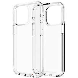 ZAGG Gear4 Crystal Palace D3O Hoes compatibel met Apple iPhone 13 Pro hoes, slim elegant, draadloos opladen, schokbestendig, beschermhoes, MagSafe Case Cover (transparant)