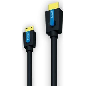 PureLink CS1100-030 High Speed Mini HDMI/HDMI-kabel met Ethernet compatibel met HDMI 2.0 4K + 3D, 3 m
