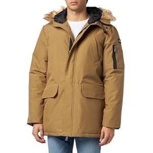 Schott NYC Nelson20 parka voor heren, Donkerbeige