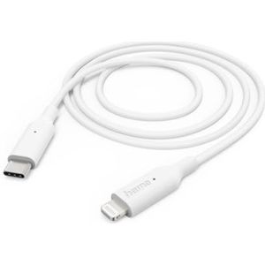 Hama USB-C-oplaadkabel, 1 m, wit