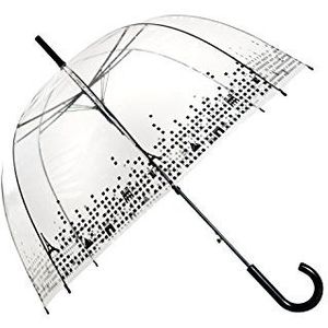 SMATI Paraplu voor dames, koepel, transparant, automatische opening, Transparant, Modieus