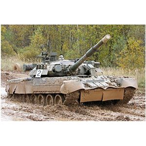 Trumpeter 009525 Russian T-80U MBT bouwpakket van gekleurde kunststof