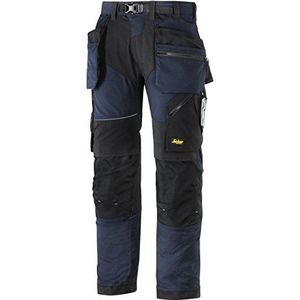 Snickers Workwear Snickers werkbroek ""FlexiWork"" met zakken voor etui, maat 152, marineblauw/zwart, uniseks