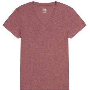 Lee T-shirt met V-hals voor dames, Henna