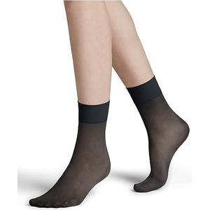 FALKE Pure Matt 20 DEN sokken voor dames, fijn, fijn, transparant, elegant, duurzaam, comfortabele rand, zonder druk op het been, fijne teennaad, zacht, duurzaam, 1 paar, Grijs (Graphite 3146) nieuw -