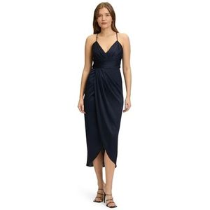 Vera Mont Robe de soirée pour femme, Bleu nuit, 36