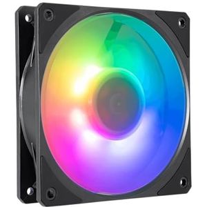 Cooler Master Mobius ARGB 120P radiatorventilator - ringblad ontwerp (PWM), extreem duurzame dynamische looplager (max. 75,2 CFM, 3,63 mmH2O, 30 dBA), afgeschuind frame - adresseerbaar