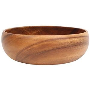 Premier Housewares Grote Slakom van Acaciahout Kora. Ronde Kom van 26 cm