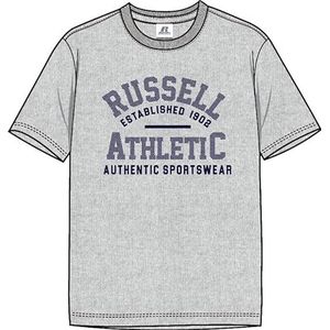 RUSSELL ATHLETIC T-shirt pour homme, Gris chiné, XL