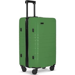 ETERNITIVE - Reiskoffer van ABS, harde koffer met TSA-slot, 360° koffer met wieltjes, Groen, Grote koffer