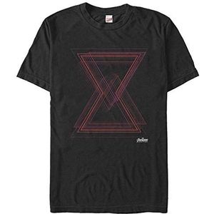 Marvel Avengers Unisex : Infinity War-Geo Widow Organic T-shirt met korte mouwen, zwart, L, SCHWARZ