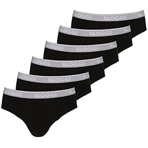 Sloggi GO ABC Midi-slip voor heren, 6 stuks, zwart.