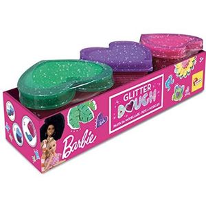 Lisciani Giochi - Barbie Glitter Dough Multipack 3 glazen, 88836