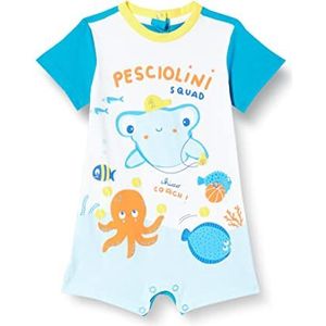 Chicco Rompertje met korte mouwen kinderen pasgeborenen pyjama lichtblauw normaal kinderen hemelsblauw, Hemelsblauw