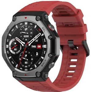 Zohmuly Armband compatibel met Amazfit T-REX3/Amazfit T-Rex 3 voor dames en heren, verstelbare sportriemen van zachte siliconen