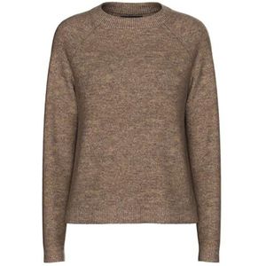 PIECES PCJULIANA gebreide trui voor dames, Fossil