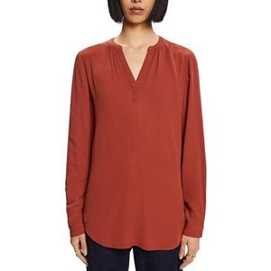 ESPRIT Geweven blouses, kleur: bruin, XS, Kleur: bruin