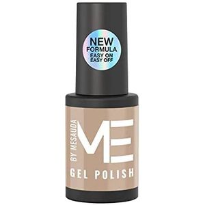 Me by MESAUDA Semi-permanente nagellak, beige, 121 Cookie, gelnagellak, eenvoudig aan formule, gemakkelijk te verwijderen, veganistisch en dierproefvrij, 4,5 ml